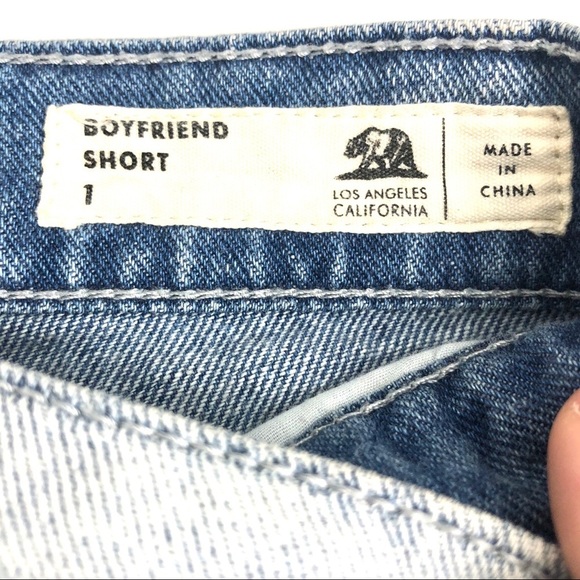 BULLHEAD Distressed Ripped Denim Shorts Size 1 - Picture 5 of 8